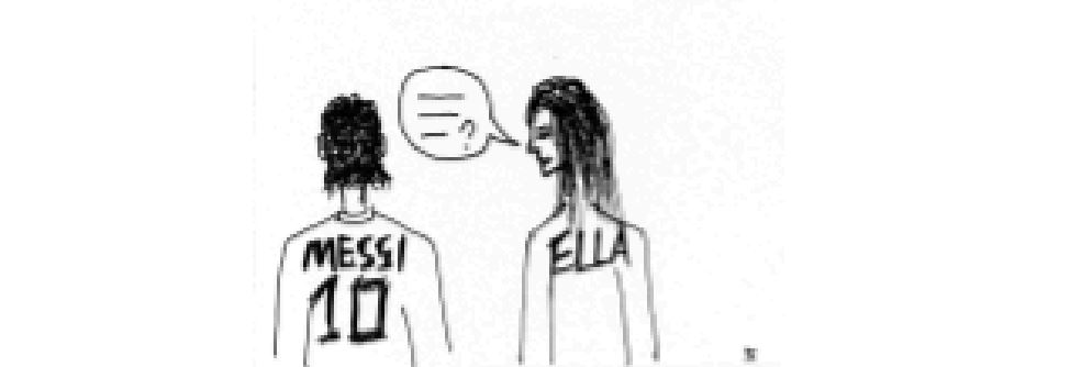 Ella and friend discuss