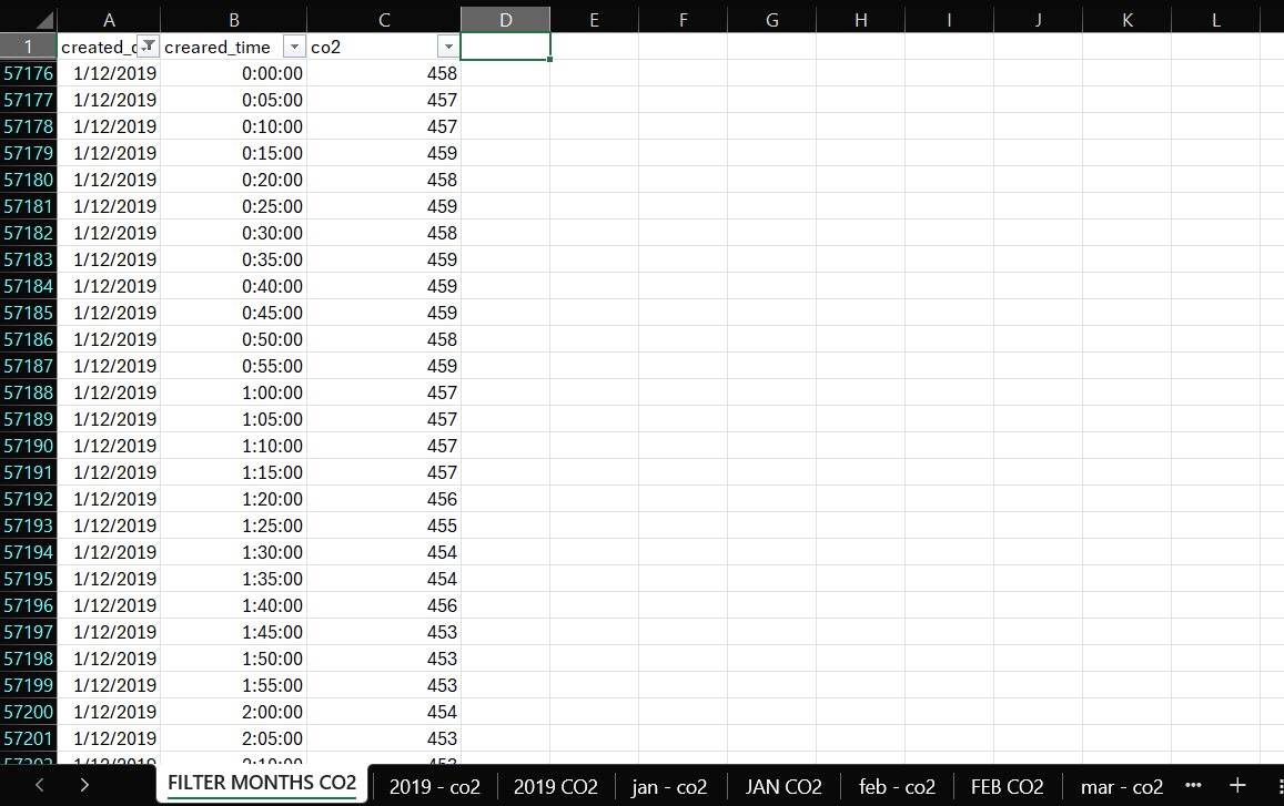Excel filtering for specific months