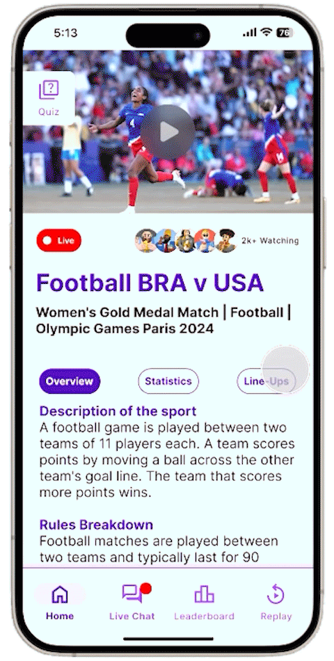 Olympics App Demo